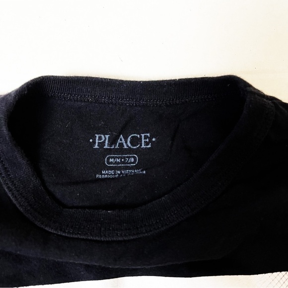 CHILDREN’S PLACE Black Long Sleeve Graphic Tee - Medium - Picture 3 of 7